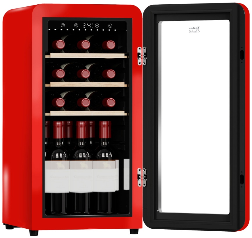Винный шкаф Tesler CWC-188 RUBY RED фото 2