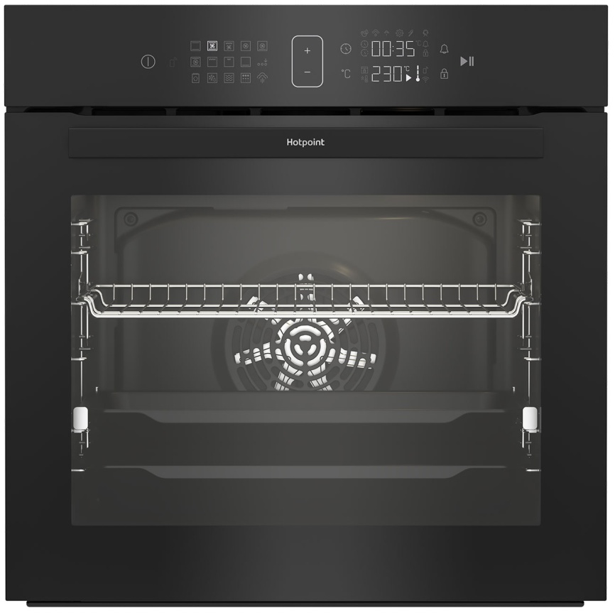Электрический духовой шкаф Hotpoint FE8 1352 SMP BLG 59 см, 72 л, гриль и конвекция, черный фото 1