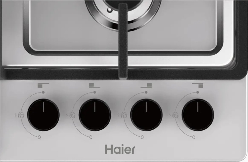 Газовая варочная панель Haier Газовая варочная панель Haier HHQ-M64CTX 4 конфорки газ-контроль, нержавеющая сталь фото 6