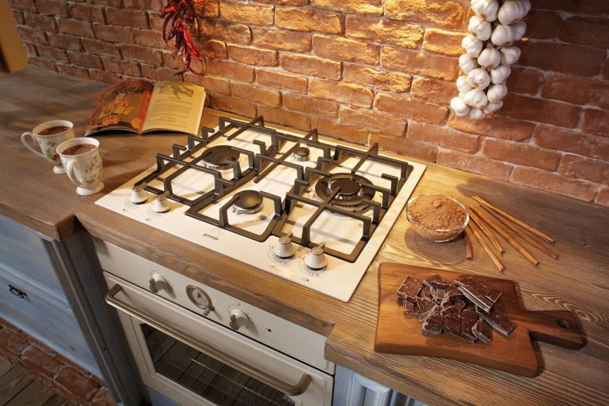 Газовая варочная панель Gorenje GW6D42CLI 60 см, 4 конфорки электроподжиг газконтроль, слоновая кость фото 9