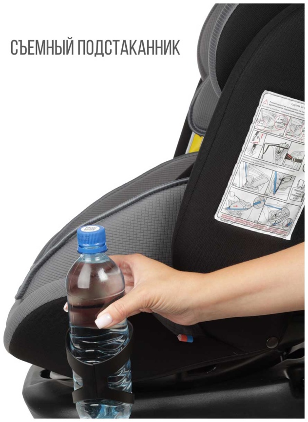 Автокресло Zlatek Cruiser Isofix Lux гр.0+/I/II/III, серый, черный (KRES3951) фото 11