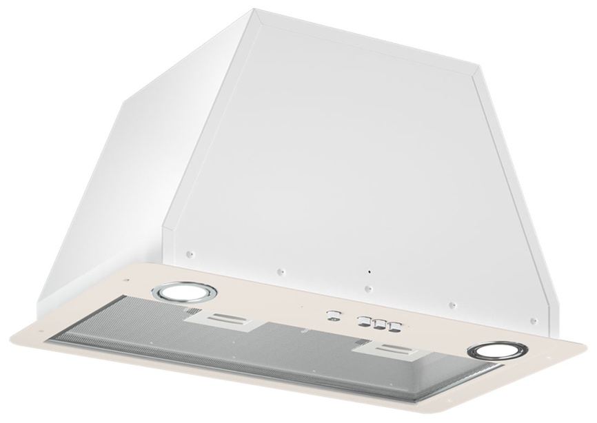 Вытяжка Elikor Flat 52П-650-К3Д, врезной блок, топленое молоко фото 1
