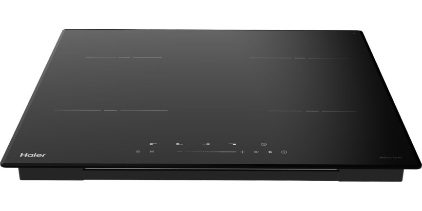 Электрическая варочная панель Haier HHX-Y64TVVB 59 см, 4 конфорки стеклокерамика, черный фото 2