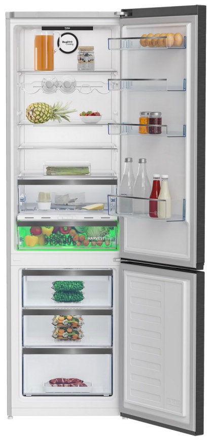 Двухкамерный холодильник Beko B5RCNK403ZXBR No frost, серый металлик фото 2