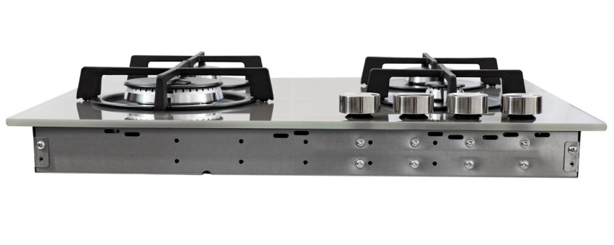 Газовая варочная панель De’Longhi NSL 460 T RUS 60 см, 4 конфорки электроподжиг газконтроль, кофейный фото 3