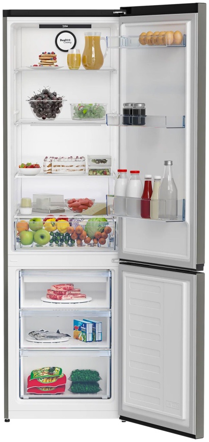 Двухкамерный холодильник Beko B3R0CNK402HG No frost, серый фото 2
