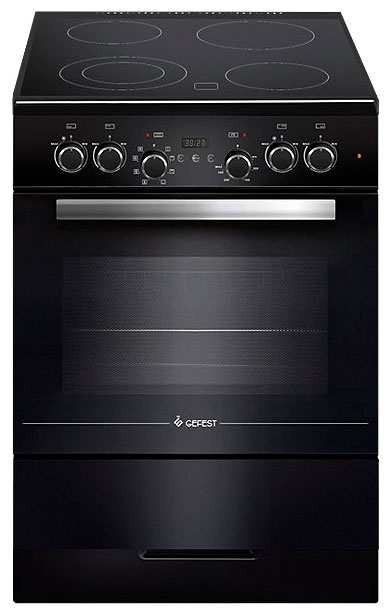 Электроплита Gefest ЭПНД 6560-03 0057 60 см, 52 л, 4 конфорки, черный фото 1