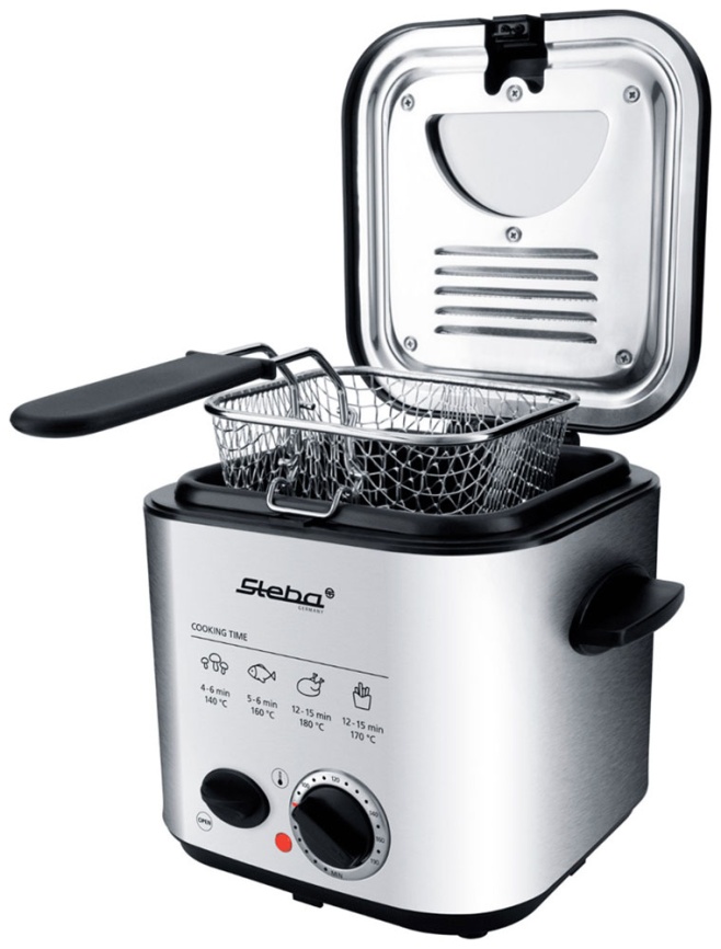 Фритюрница-фондю Steba DF 95, объем 1,2 л, 840 Вт, нержавеющая сталь фото 3