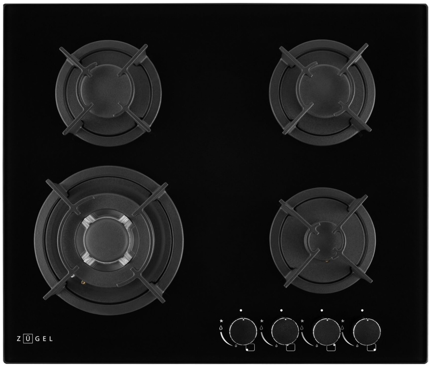 Газовая варочная панель Zugel ZGH603B фото 1