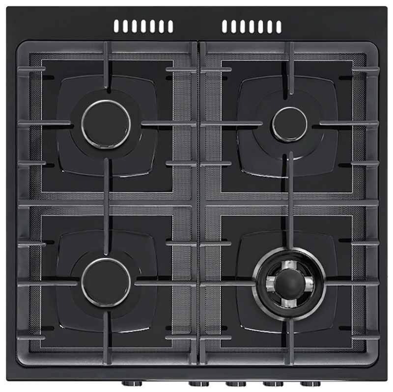 Газовая плита Gefest 6500-04 0244 60 см, 52 л, 4 конфорки, черный фото 2