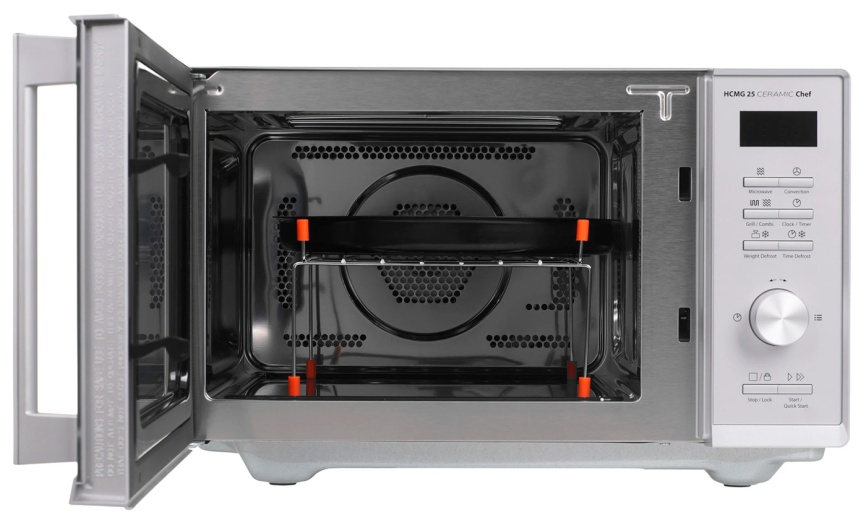 Микроволновая печь - СВЧ Caso HCMG 25 Ceramic Chef, таймер, серебристый фото 9