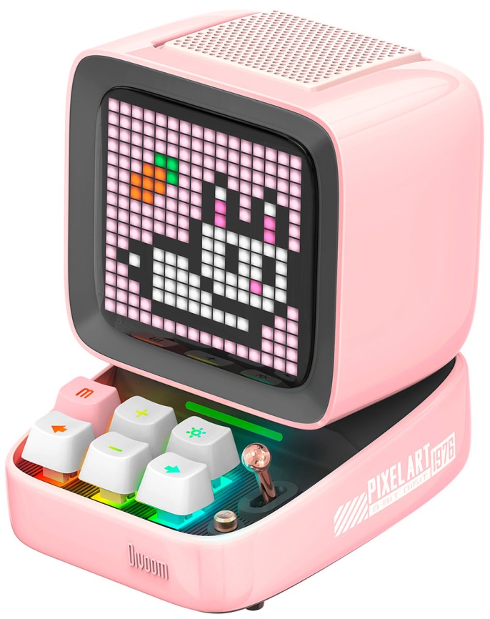 Умная колонка Divoom Ditoo Pro розовая (41000009679) фото 1