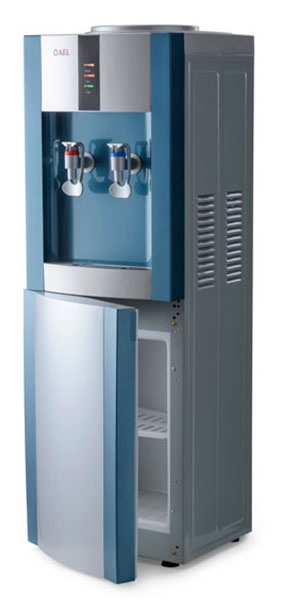 Кулер для воды напольный AEL LD-AEL-47c marengo/silver с шкафчиком фото 2