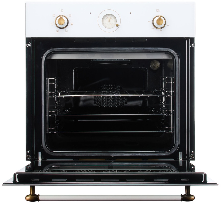 Электрический духовой шкаф De luxe 6006.05эшв-153 59 см, 64 л гриль конвекция, белый фото 4