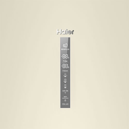 Двухкамерный холодильник Haier C2F636CCFDU1 No frost, бежевый фото 2