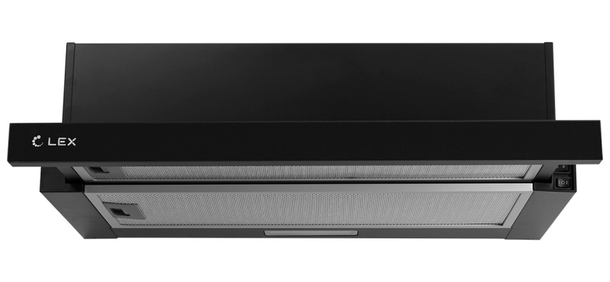 Вытяжка LEX HIDE G 600 BLACK фото 2