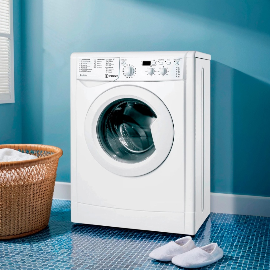 Стиральная машина Indesit IWUD 4105 (CIS) автомат 4 кг, белый фото 3