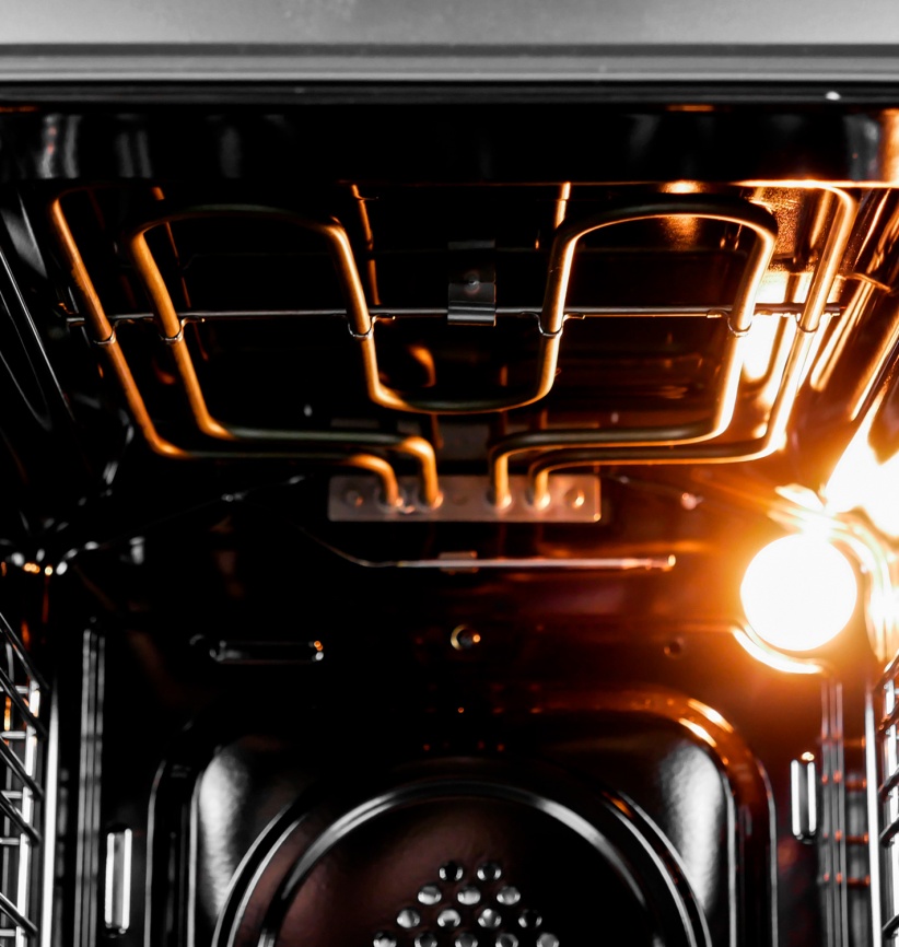 Электрический духовой шкаф LEX EDM 4570 BL 45 см, 55 л, гриль и конвекция, черный фото 6