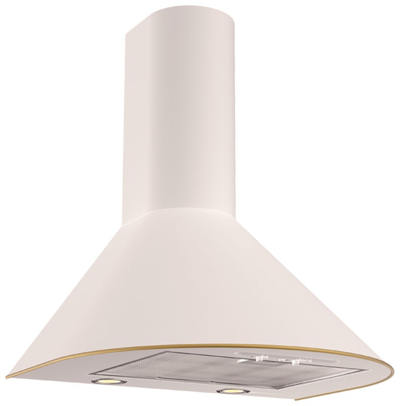 Вытяжка Elikor Эпсилон 60П-430-П3Л, топленое молоко/золото фото 1