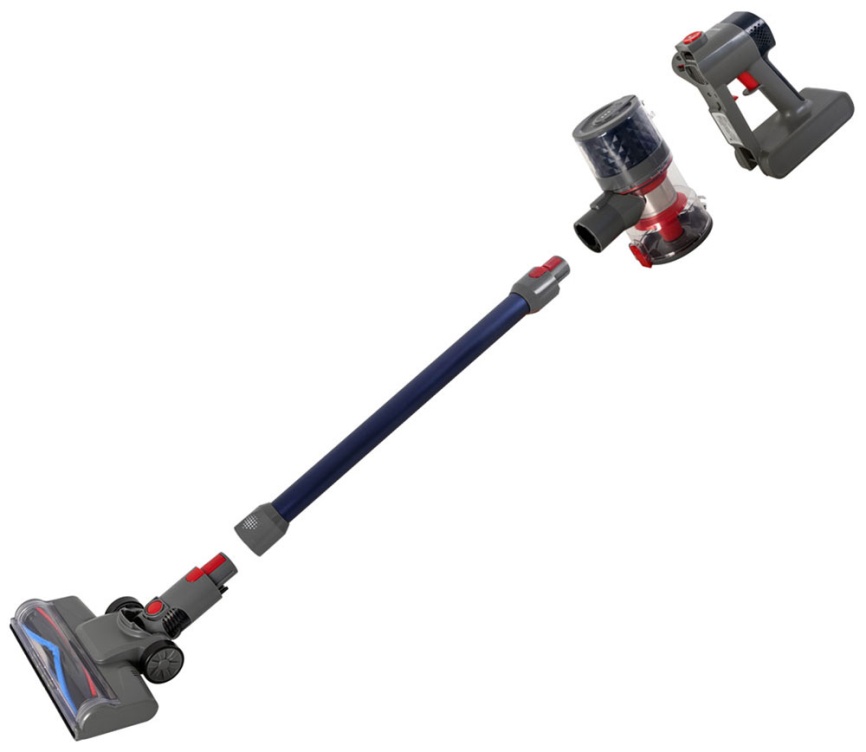 Пылесос вертикальный Endever SkyClean VC-304 (90709) синий/серый фото 2