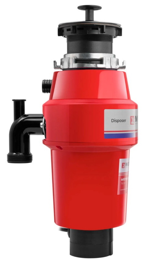 Измельчитель пищевых отходов Meferi MFD750 PUSH COMFORT с пневмокнопкой в комплекте фото 3