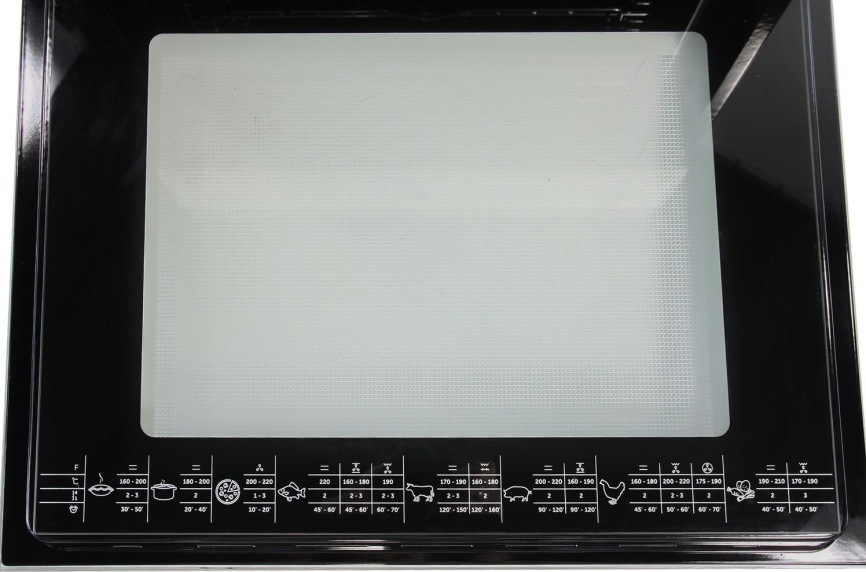 Электрический духовой шкаф De luxe 6006.03 эшв - 033 59 см, 58 л, гриль и конвекция, черное стекло фото 10
