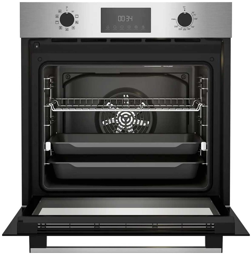 Электрический духовой шкаф Indesit IFE 3841 J IX 59 см, 72 л гриль конвекция, серебристый фото 2