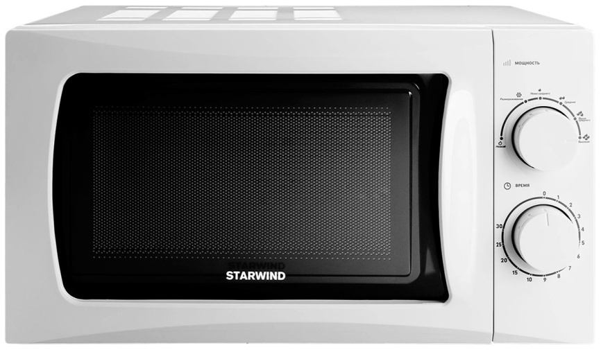 Микроволновая печь - СВЧ Starwind SMW3720, 20 л, 700 Вт, белый фото 1