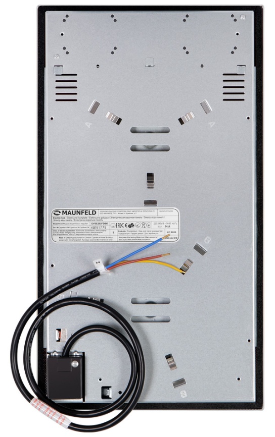 Электрическая варочная панель Maunfeld EVSE292FDBK 28 см, 2 конфорки стеклокерамика, черный фото 6