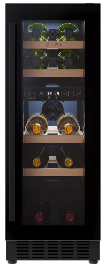 Встраиваемый винный шкаф LEX LWD3017BL dual zone фото 1