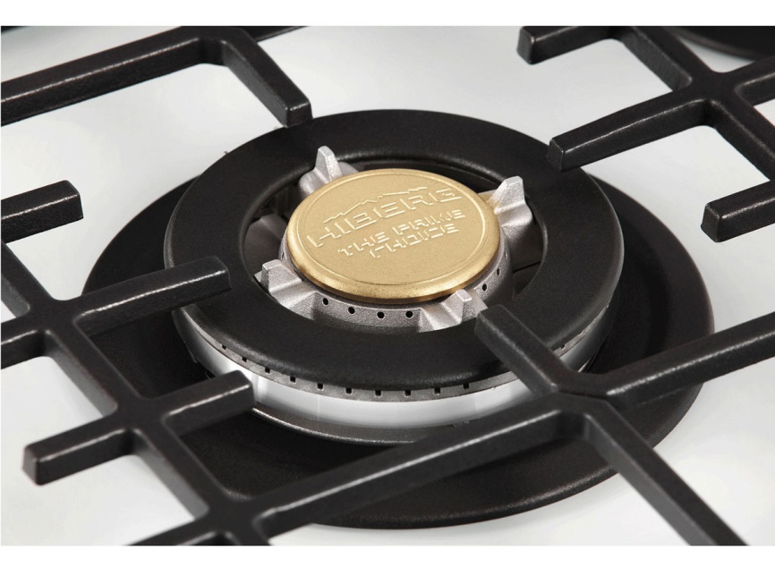 Газовая варочная панель Hiberg VM 7155 W 68 см, 5 конфорок электроподжиг газконтроль, белый фото 10