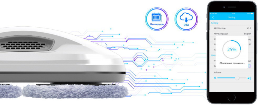 Робот-мойщик окон Hobot R3 Ultrasonic фото 10