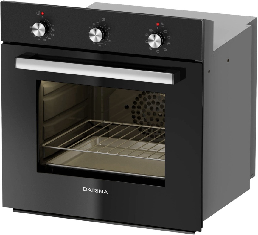 Электрический духовой шкаф Darina 1U BDE 111 707 At 59 см, 50 л гриль конвекция, антрацит фото 3