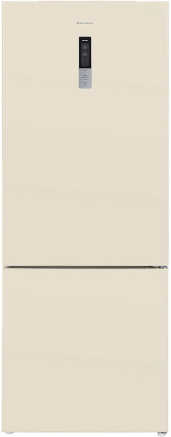 Двухкамерный холодильник Maunfeld MFF1857NFBG No frost, бежевый фото 5