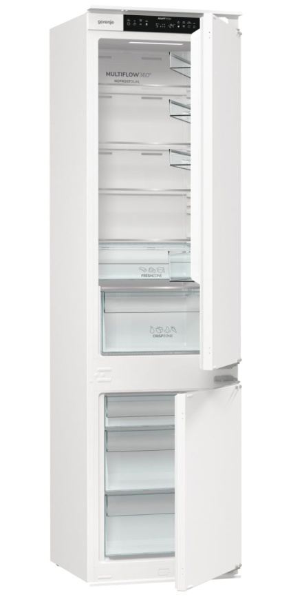 Встраиваемый двухкамерный холодильник Gorenje NRKI519141 No frost, белый фото 4