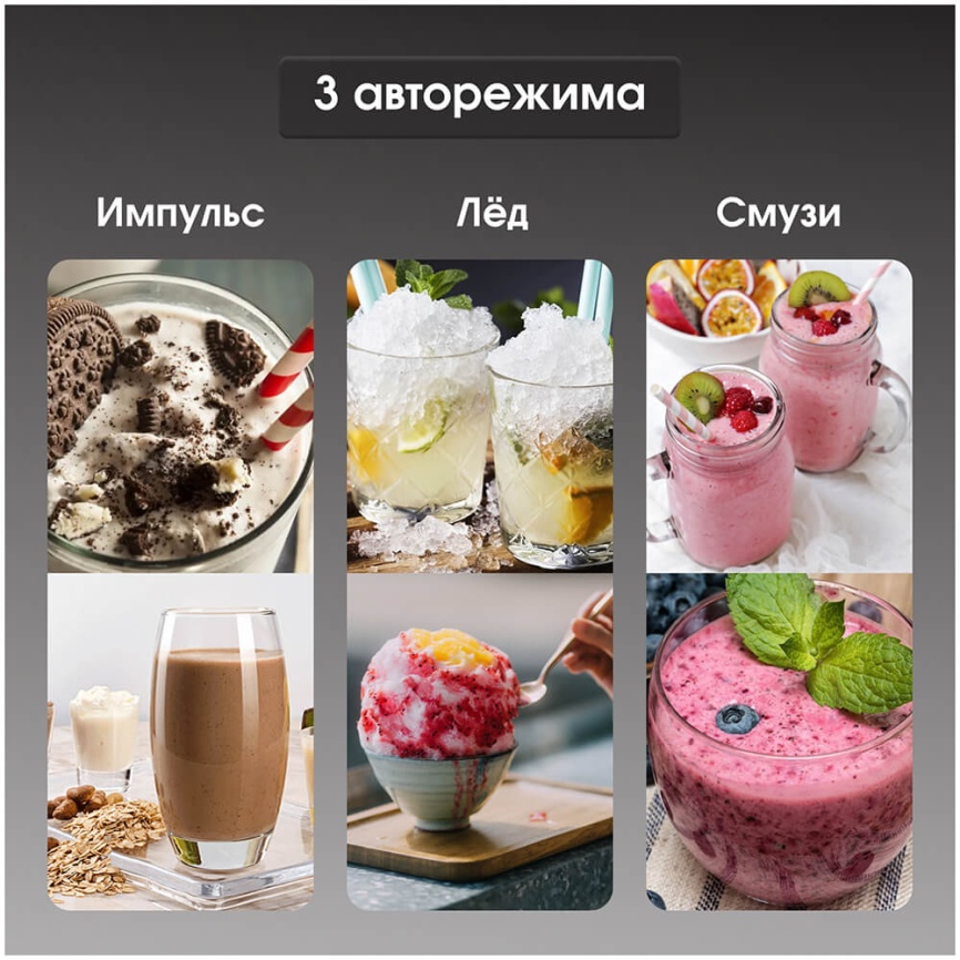 Блендер стационарный Zigmund & Shtain Блендер стационарный Zigmund & Shtain BS-445 D 1500 Вт с чашей 1,8 л фото 3