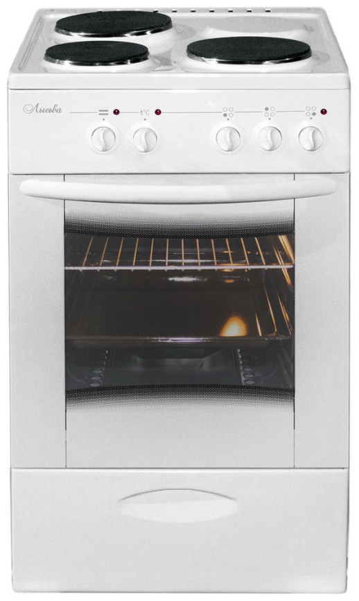 Электроплита Лысьва ЭП 301 МС 50 см, 3 конфорки, белый фото 1