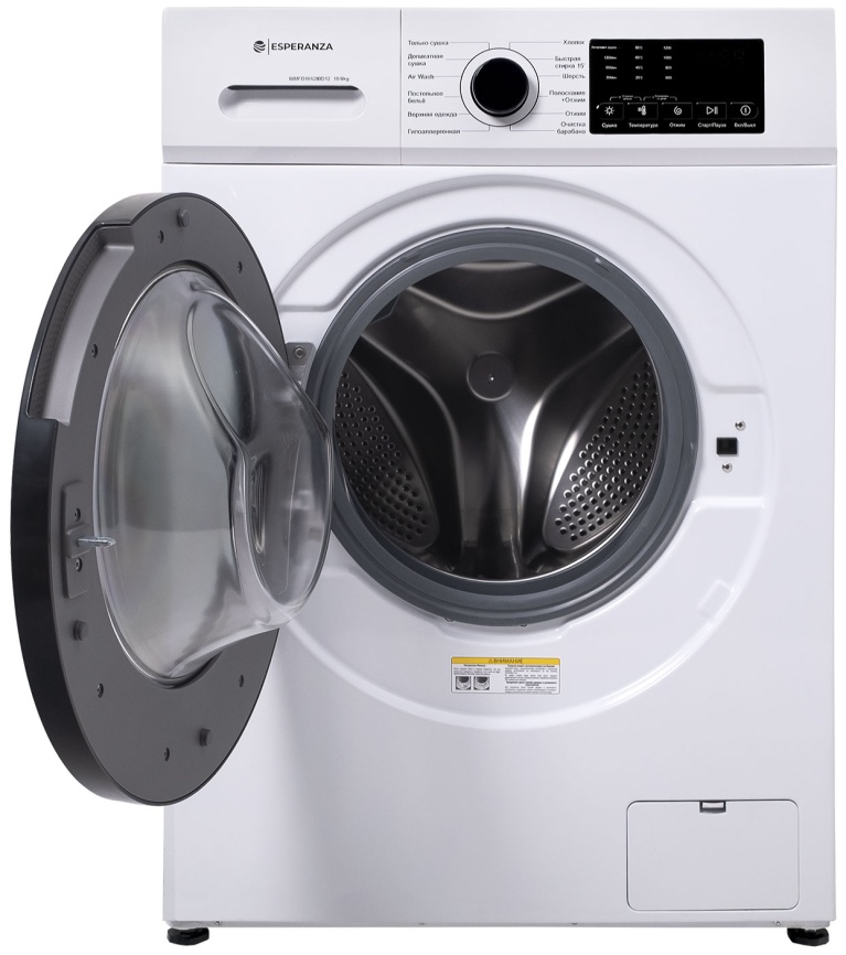 Стиральная машина с сушкой Esperanza WMFD1012IBD12 10,5 кг, белый фото 2
